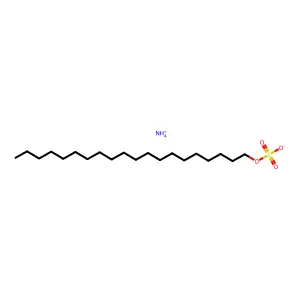 1-Eicosanol, 1-(hydrogen sulfate), ammonium salt (1:1) structure