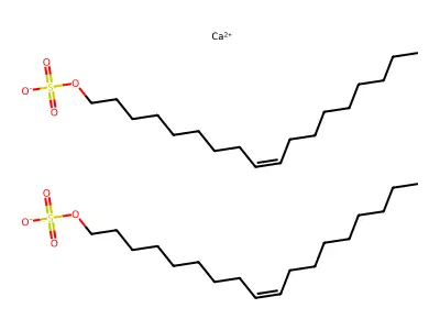 Calcium bis(octadec-9-enyl sulfate) structure