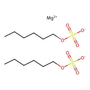 Sulfuric acid, monohexyl ester, magnesium salt (2:1) structure