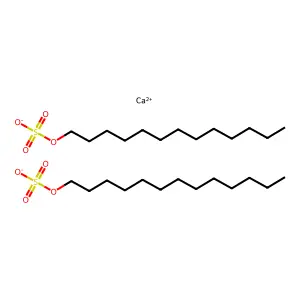 1-Tridecanol, 1-(hydrogen sulfate), calcium salt (2:1) structure
