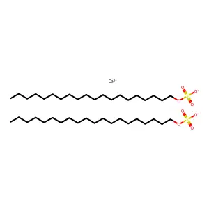 1-Eicosanol, 1-(hydrogen sulfate), calcium salt (2:1) structure
