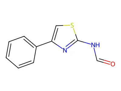 N-(4-phenyl-1,3-thiazol-2-yl)formamide structure