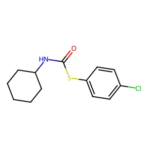S-(4-Chlorophenyl) cyclohexylcarbamothioate structure