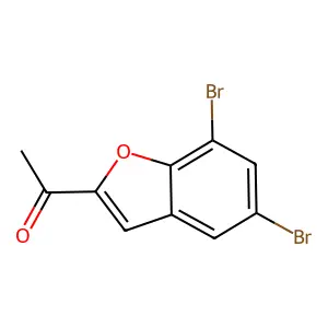 1-(5,7-Dibromo-1-benzofuran-2-yl)-1-ethanone structure