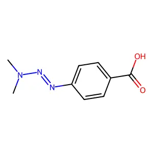 4-(3,3-二甲基-1-三氮烯-1-基)苯甲酸 structure