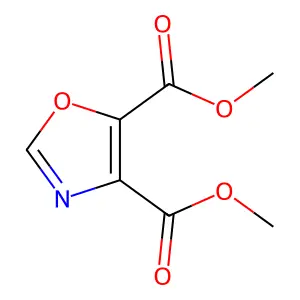 Dimethyl 1,3-oxazole-4,5-dicarboxylate structure
