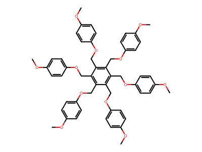 Hexakis(4-methoxyphenoxymethyl)benzene structure
