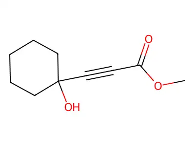 2-Propynoic acid, 3-(1-hydroxycyclohexyl)-, methyl ester structure