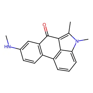 4,5-Dimethyl-8-(methylamino)naphthindol-6-(4H)-one structure