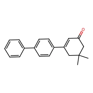 5,5-Dimethyl-3-(p-phenylphenyl)cyclohex-2-en-1-one structure