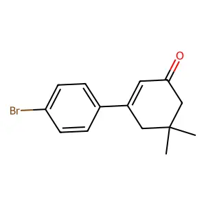 5,5-Dimethyl-3-(4-bromophenyl)cyclohex-2-en-1-one structure