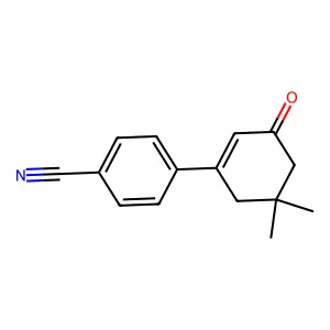 5,5-Dimethyl-3-(4-cyanophenyl)cyclohex-2-en-1-one structure