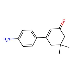 5,5-Dimethyl-3-(4-aminophenyl)-2-cyclohexen-1-one structure