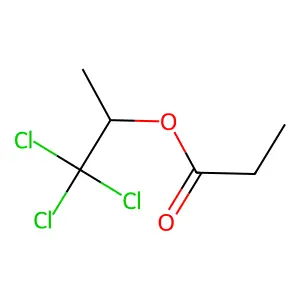 1,1,1-Trichloropropan-2-yl propanoate structure