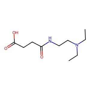 4-{[2-(Diethylamino)ethyl]amino}-4-oxobutanoic acid structure