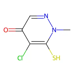 5-Chloro-1-methyl-6-sulfanylpyridazin-4(1H)-one structure