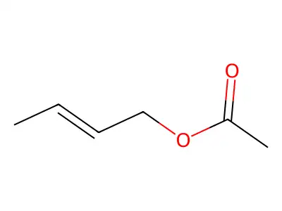 2-Buten-1-ol, 1-acetate, (2E)- structure