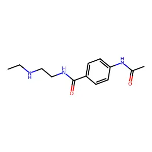 Desethyl-N-acetylprocainamide structure