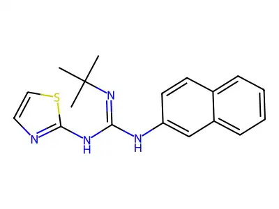 Guanidine, N-(1,1-dimethylethyl)-N'-2-naphthalenyl-N''-2-thiazolyl- structure