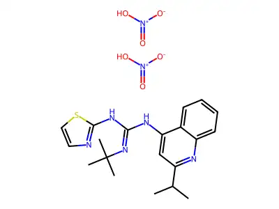 nitricacid,3-2-tert-butyl-1- guanidine structure