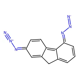 9H-Fluorene, 2,5-diazido- structure