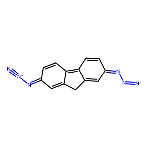 2,7-Diazido-9H-fluorene structure