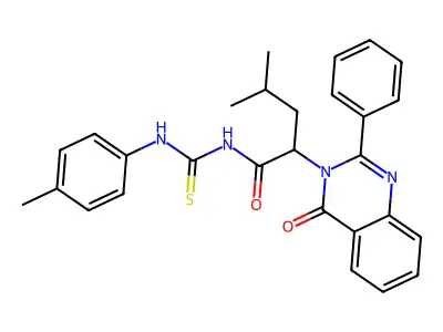 4-methyl-n-[thiocarbamoyl]-2- pentanamide structure