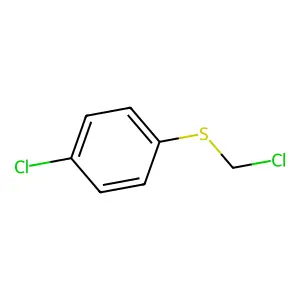Benzene, 1-chloro-4-((chloromethyl)thio)- structure