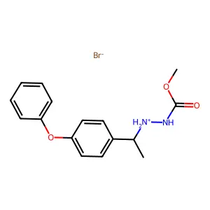 Carbazic acid, (alpha-methyl-p-phenoxybenzyl)-, methyl ester, hydrobromide structure