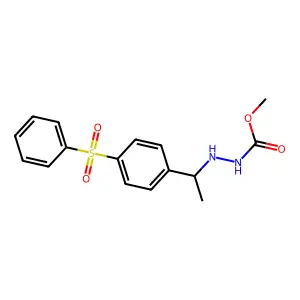 Carbazic acid, (alpha-methyl-p-(phenylsulfonyl)benzyl)-, methyl ester structure