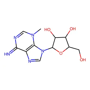 3-Methyladenosine structure