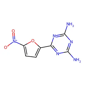 4,6-Diamino-2-(5-nitro-2-furyl)-s-triazine structure