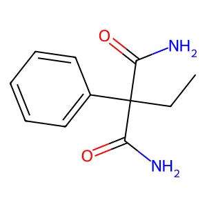 2-乙基-2-苯基丙二酰胺 structure