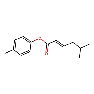 4-methylphenyl 5-methylhex-2-enoate structure