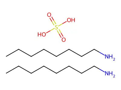 sulfuric acid, di(octylamine) salt structure
