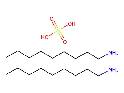 sulfuric acid, di(nonylamine) salt structure