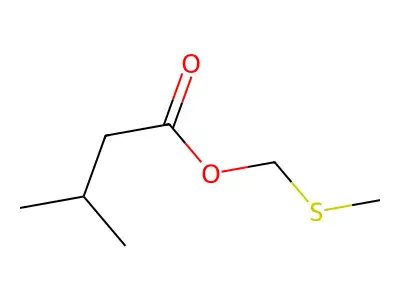 (Methylthio)methyl isovalerate structure
