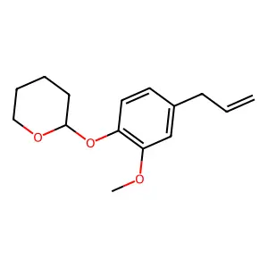 2H-Pyran, tetrahydro-2-(2-methoxy-4-(2-propen-1-yl)phenoxy)- structure