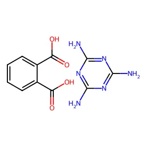1,2-Benzenedicarboxylic acid, compd. with 1,3,5-triazine-2,4,6-triamine (1:?) structure