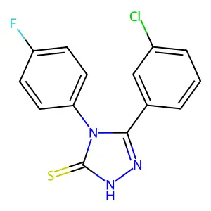 5-(3-Chlorophenyl)-4-(4-fluorophenyl)-4H-1,2,4-triazole-3-thiol structure