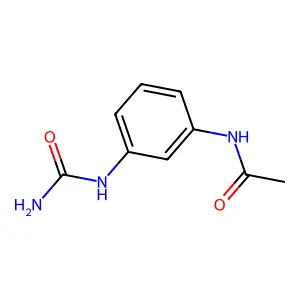 N-(3-(carbamoylamino)phenyl)acetamide structure
