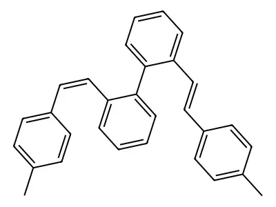 2,2'-Bis(4-methylstyryl)-1,1'-biphenyl structure
