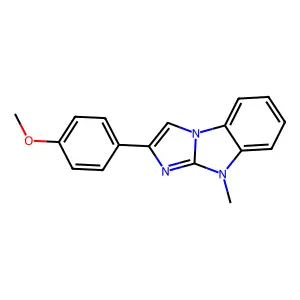 2-(4-Methoxyphenyl)-4-methylimidazo[1,2-a]benzimidazole structure