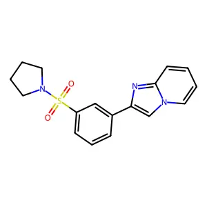 2-[3-(Pyrrolidin-1-ylsulfonyl)phenyl]imidazo[1,2-a]pyridine structure
