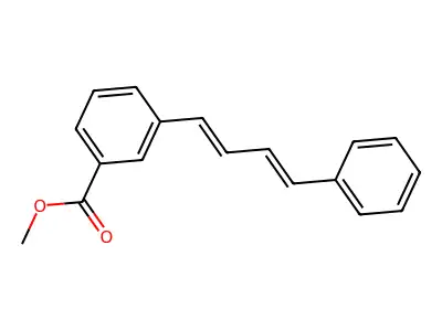Methyl 3-(4-phenyl-1,3-butadienyl)benzoate structure