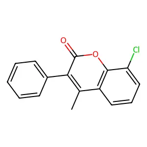 8-Chloro-4-methyl-3-phenylcoumarin structure