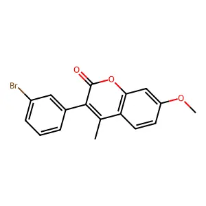 3-(3-Bromophenyl)-7-methoxy-4-methylchromen-2-one structure