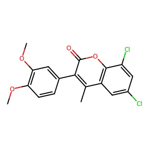 6,8-Dichloro-3-(3,4-dimethoxyphenyl)-4-methylchromen-2-one structure