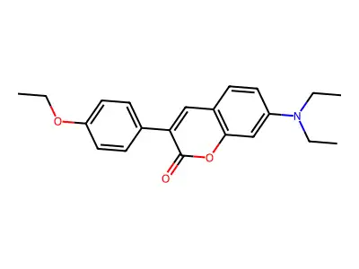 7-(Diethylamino)-3-(4-ethoxyphenyl)chromen-2-one structure