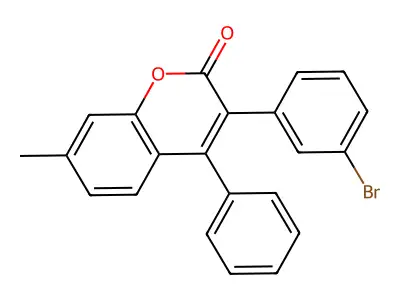 3-(3-Bromophenyl)-7-methyl-4-phenylchromen-2-one structure